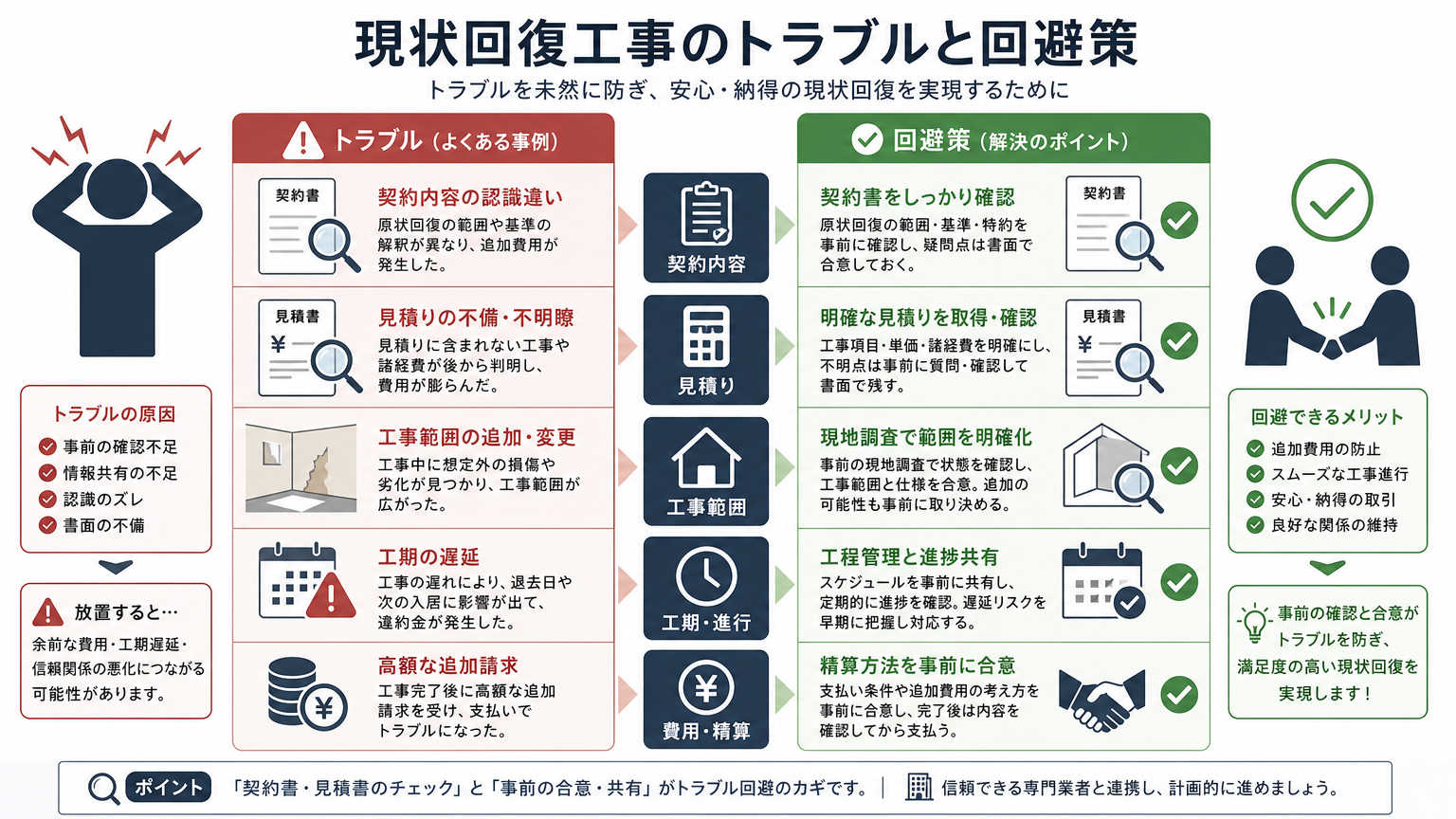 現状回復費用をめぐるトラブルと回避策