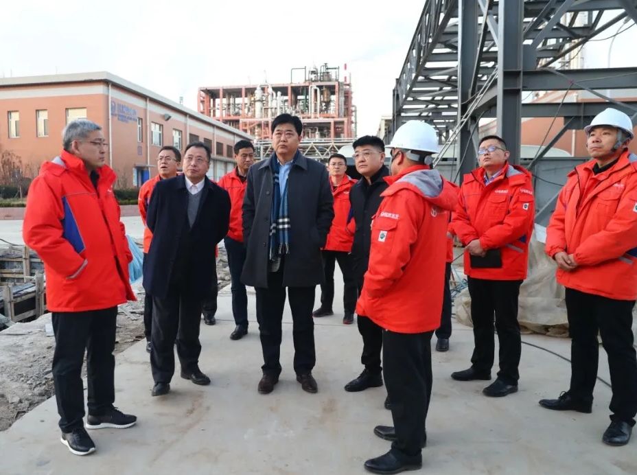 万达集团党委书记、董事局主席尚吉永到万达东营港工业园区视察指导工作