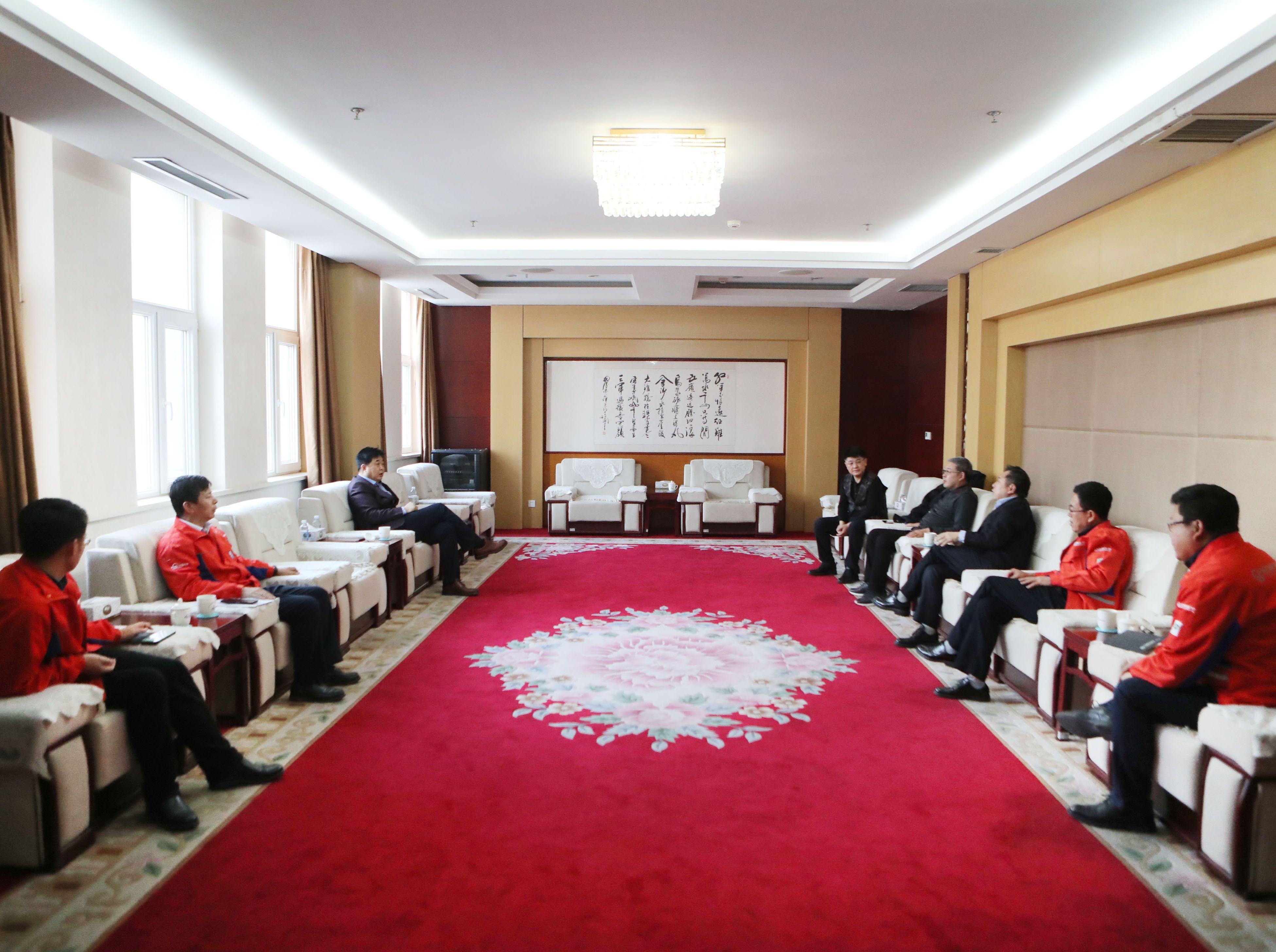 万达集团党委书记、董事局主席尚吉永到东营港经济开发区万达工业园检查指导工作